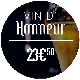 vin d’honneur 23€50 Les Grillons